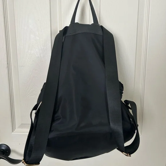 Tory Burch Black Backpack with Gold Accents - Picture 7 of 7